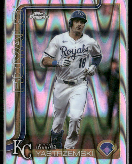 Mike Yastrzemski #USC44 2025 Topps Chrome Update RayWave Refractor KC Royals