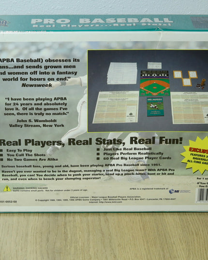 APBA Pro Baseball Board Game (1996) – Sealed – Classic MLBPA Edition
