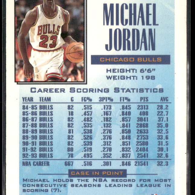 Michael Jordan #384 1993-94 Topps Chicago Bulls