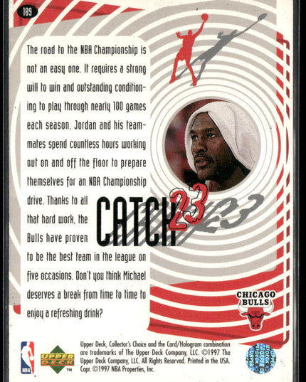 Michael Jordan #189 1997-98 Collector's Choice Chicago Bulls