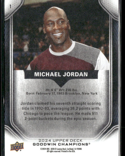 Michael Jordan #1 2024 Upper Deck Goodwin Champions
