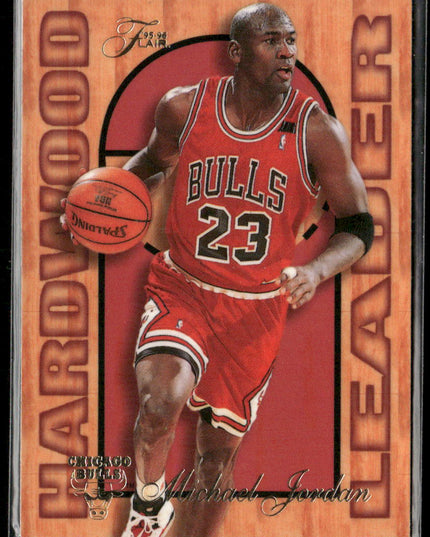 Michael Jordan #4 1995-96 Fleer Flair Hardwood Leader Chicago Bulls