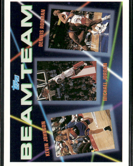 Kevin Johnson / Michael Jordan / Dennis Rodman #3 1992-93 Topps Beam Team