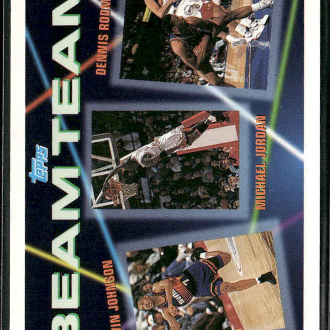 Kevin Johnson / Michael Jordan / Dennis Rodman #3 1992-93 Topps Beam Team