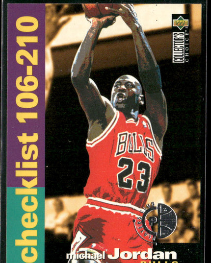 Michael Jordan #210 1995-96 Collector's Choice Player's Club Chicago Bulls