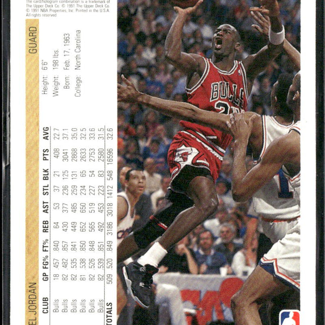 Michael Jordan #44 1991-92 Upper Deck Chicago Bulls