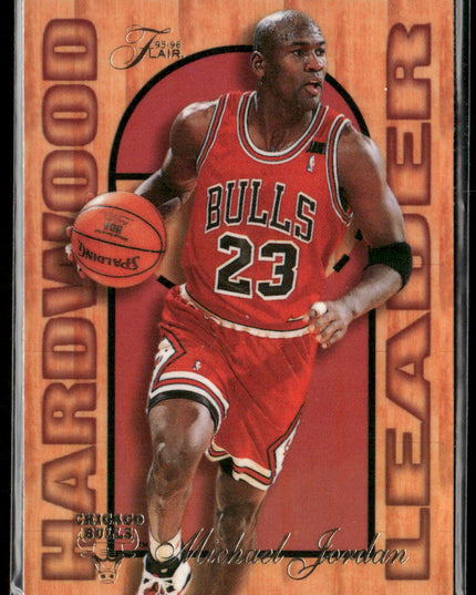 Michael Jordan #4 1995-96 Fleer Flair Hardwood Leader Chicago Bulls
