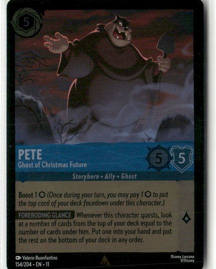Pete #154/204 Winterspell Foil Rare | Disney Lorcana