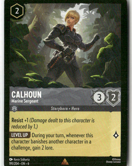 Calhoun #191/204 Azurite Sea Rare | Disney Lorcana