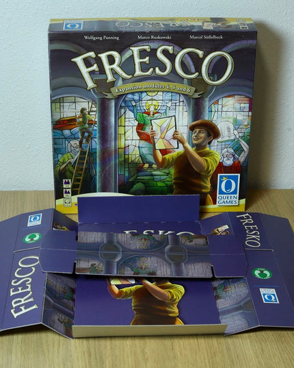 Fresco Board Game (2010) + Expansions 1–7 – Queen Games – Very Good+