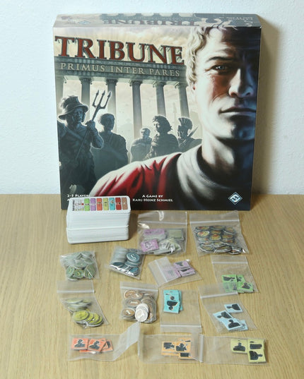 Tribune Board Game 2007 + Tribune Expansion – Fantasy Flight – Complete