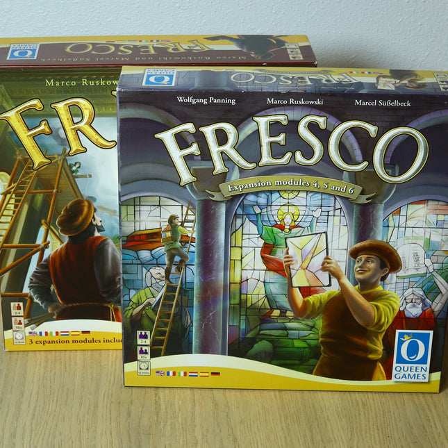 Fresco Board Game (2010) + Expansions 1–7 – Queen Games – Very Good+