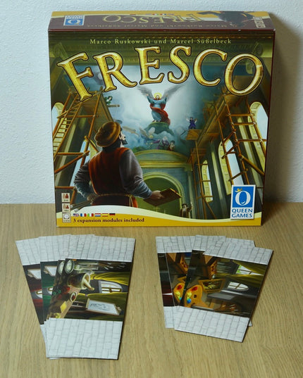 Fresco Board Game (2010) + Expansions 1–7 – Queen Games – Very Good+