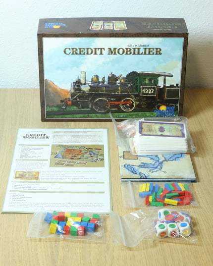Credit Mobilier Board Game Rio Grande 2013 Train Strategy Complete VG+