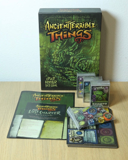 Ancient Terrible Things + Reawakened & Lost Charter Expansions – VG Condition