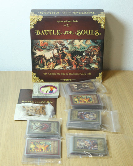 Battle for Souls Board Game Robert Burke Games 2013 Complete Very Good