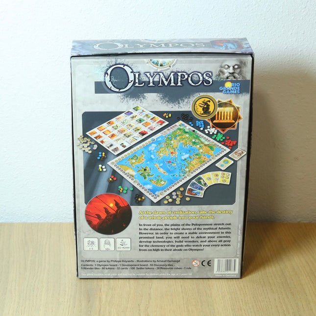 Olympos Board Game Philippe Keyaerts Ystari Games 2011 – VG+ Condition