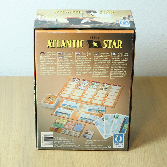 Atlantic Star Board Game Queen Games 2001 Dirk Henn Complete VG+