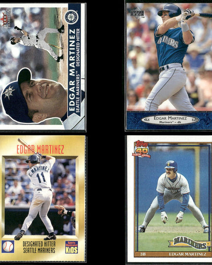 Edgar Martinez 4-Card Lot Seattle Mariners DH HOF Legend