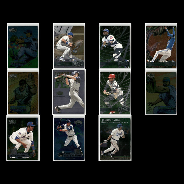 11-Card Lot Vintage 90s Metal Universe Baseball | MLB Baseball Trading Cards