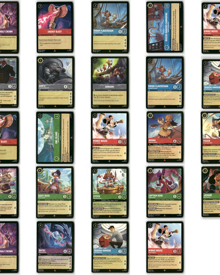 24 Card Rare + Super Rare Lot, Azurite Sea Disney Lorcana Set 6