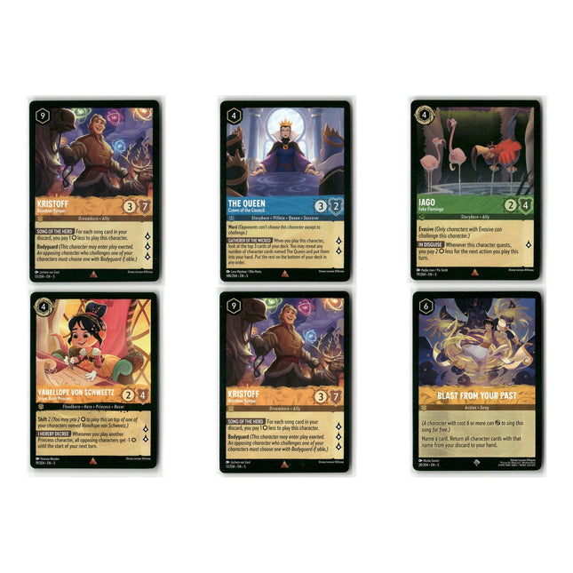 6 Card Rare + Super Rare Lot, Shimmering Skies Disney Lorcana Set 5