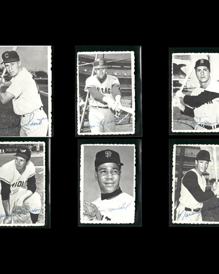 6-Card Lot Vintage 1969 Topps Deckle Edge | MLB Baseball Trading Cards • Poor