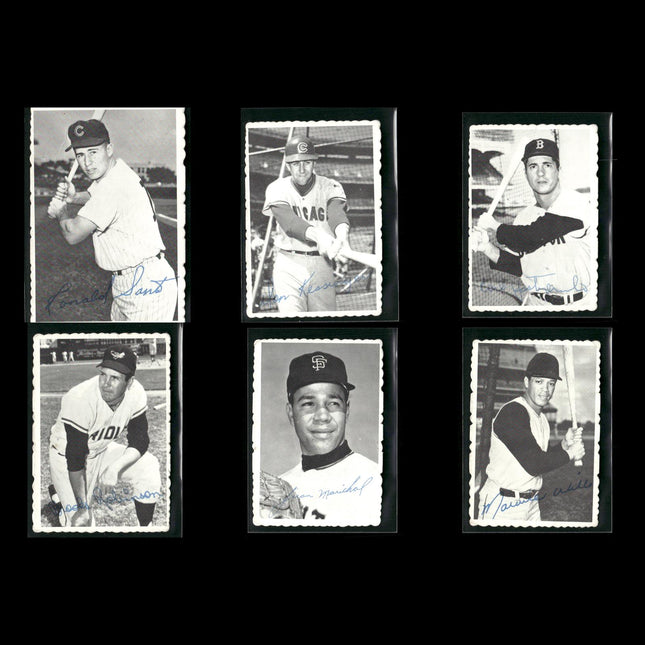 6-Card Lot Vintage 1969 Topps Deckle Edge | MLB Baseball Trading Cards • Poor