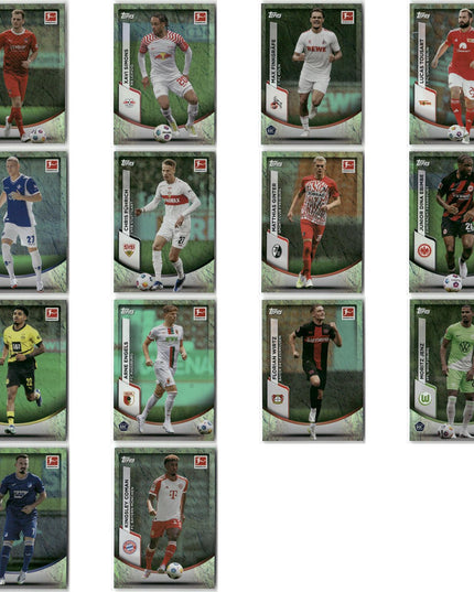 2023-24 Topps Bundesliga Aqua Lot x14 RCs Wirtz Kimmich Simons