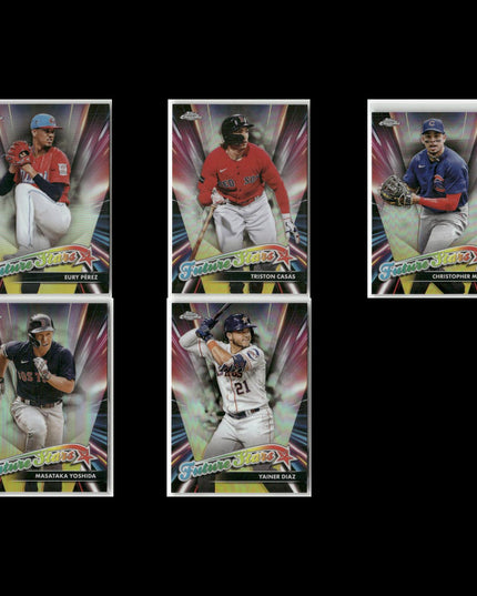 2024 Topps Chrome Future Stars Lot (5) Casas, Yoshida, Morel, Diaz, Pérez