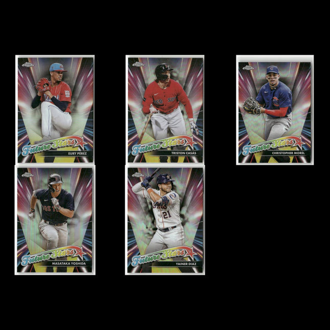 2024 Topps Chrome Future Stars Lot (5) Casas, Yoshida, Morel, Diaz, Pérez