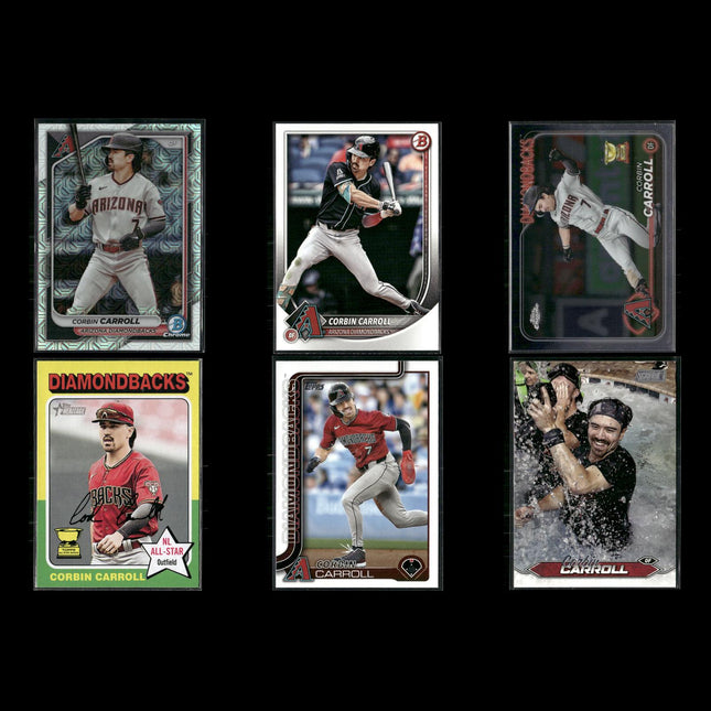 Corbin Carroll 6-Card Lot D-Backs Rookie Sensation All-Star