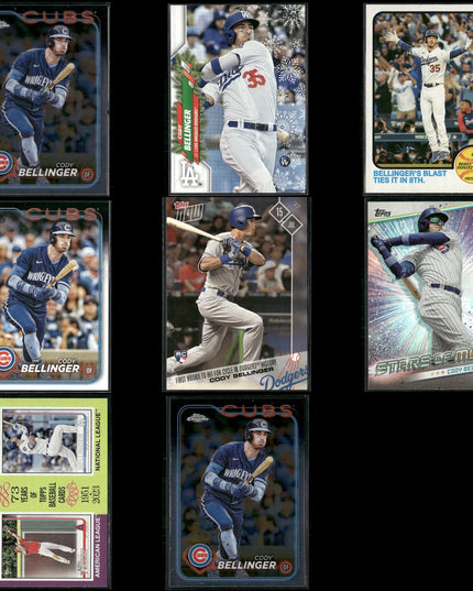 Cody Bellinger 8-Card Lot Chicago Cubs NL MVP Former Dodgers Star
