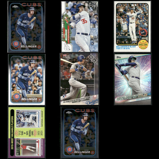 Cody Bellinger 8-Card Lot Chicago Cubs NL MVP Former Dodgers Star