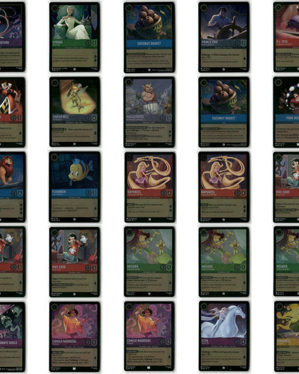 Foil Lot 25 Cards, Fabled, Disney Lorcana Set 9 Assorted Characters