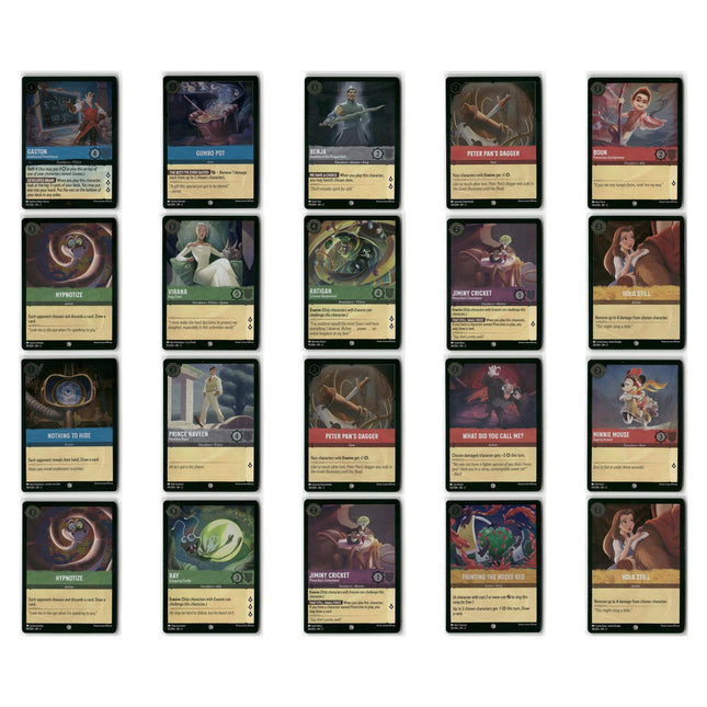 Foil Lot 20 Cards, Rise of the Floodborn, Disney Lorcana Set 2 Assorted Characters