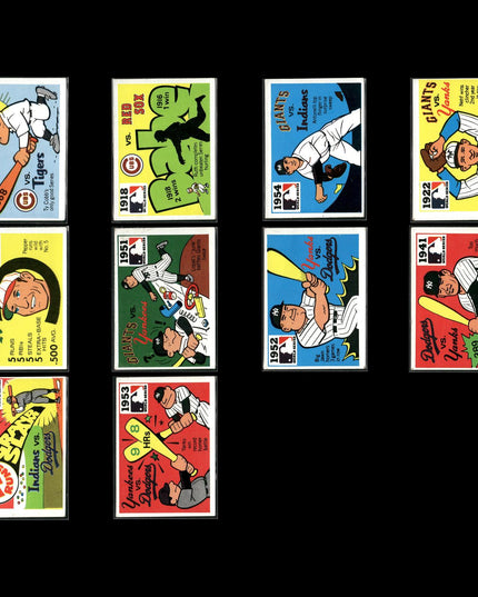 10-Card Lot Vintage 1971 Fleer Laughlin World Series | MLB Baseball Cards