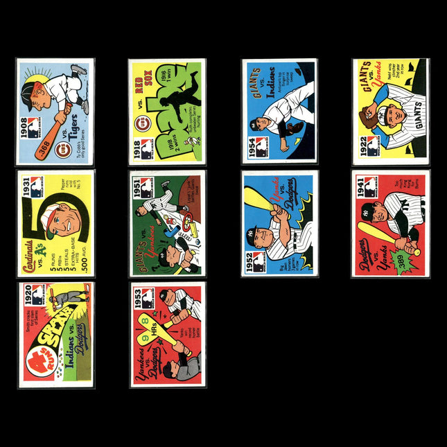 10-Card Lot Vintage 1971 Fleer Laughlin World Series | MLB Baseball Cards