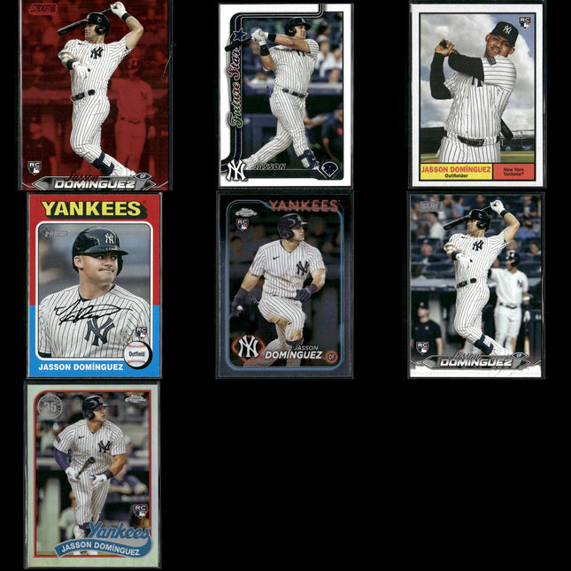 Jasson Domínguez 7-Card Lot NY Yankees “The Martian” Prospect