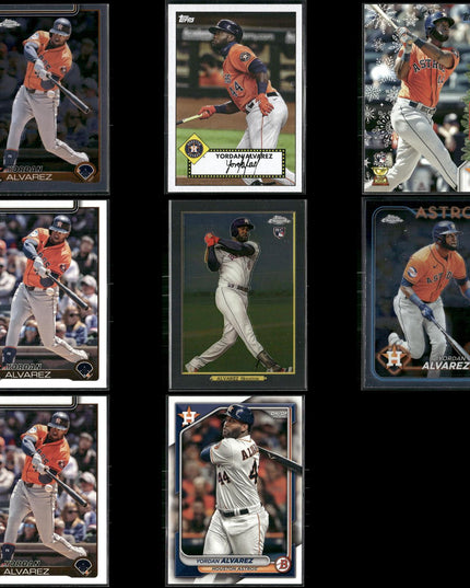 Yordan Alvarez 8-Card Lot Houston Astros Power Hitter ALCS MVP