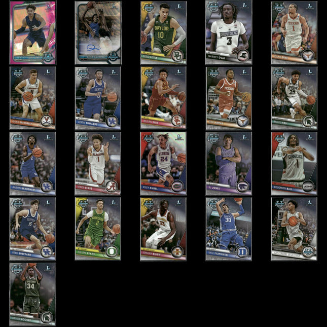 2024 Bowman University Chrome Lot (21) w/ Reed Sheppard, Kyle Filipowski, RCs