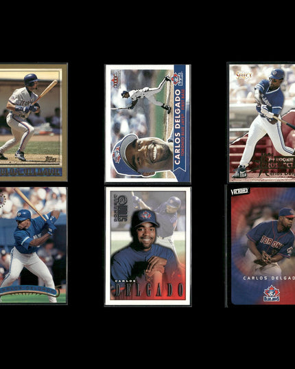 Carlos Delgado 6-Card Lot Toronto Blue Jays Power 1B Icon