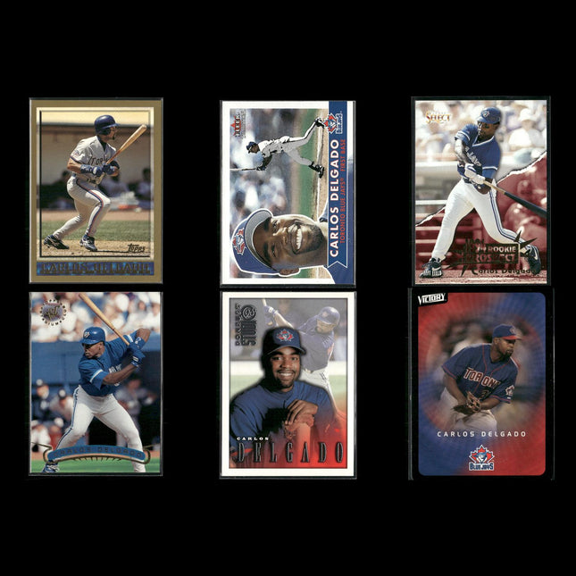 Carlos Delgado 6-Card Lot Toronto Blue Jays Power 1B Icon