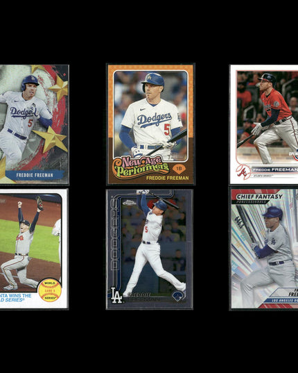 Freddie Freeman 6-Card Lot LA Dodgers MVP 1B All-Star
