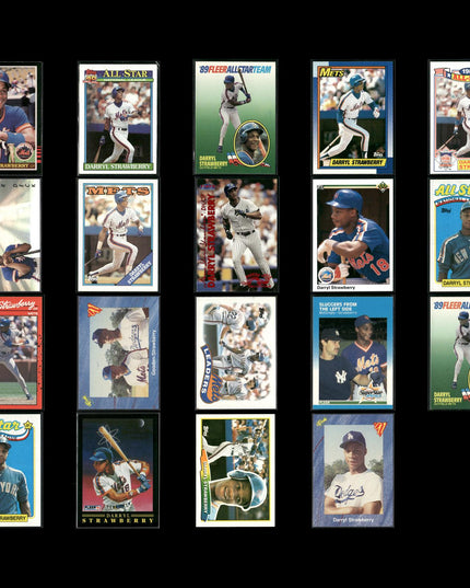 Darryl Strawberry Baseball Lot (19 Cards) Star Player Cards