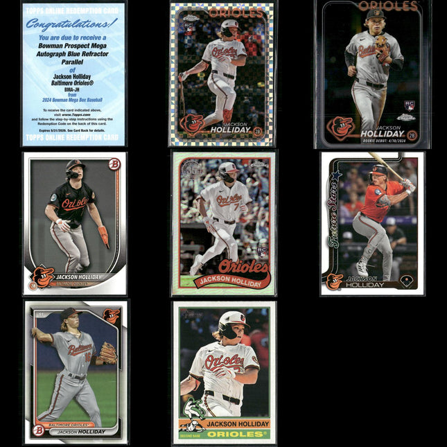 Jackson Holliday 8-Card Lot Baltimore Orioles Future Star