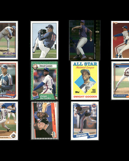 Dwight Gooden 11-Card Lot Mets 80s Star Cy Young Pitcher