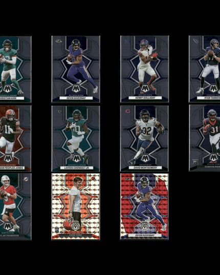 2022 Panini Mosaic Football Lot (11 Cards) NFL Trading Cards