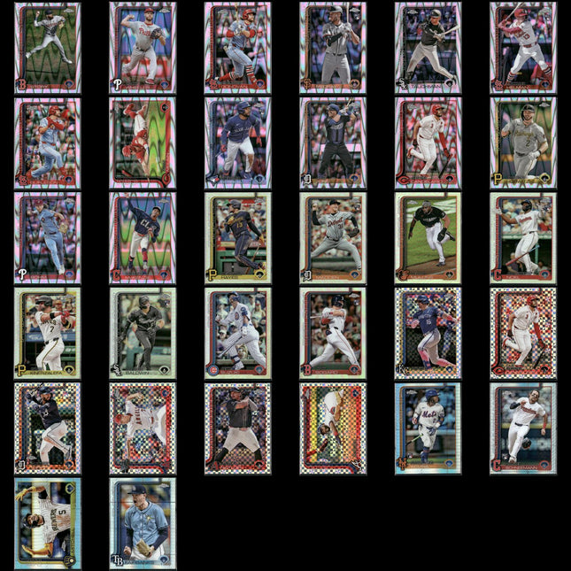 2025 Topps Chrome Refractors Lot (32) w/ Alec Bohm, Cedric Mullins, Ke’Bryan Hayes