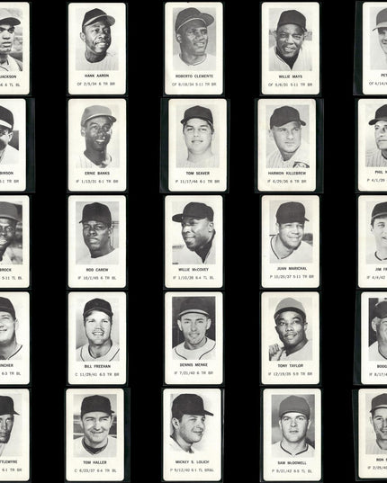 1970 Milton Bradley Baseball Team Lot (25 Cards) Vintage MLB